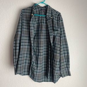 Green business casual button up🙂